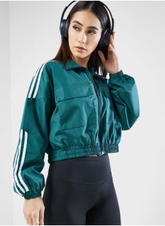 Buy Cropped Pocket Detail Jacket in Saudi Arabia