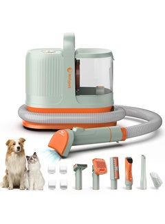 Buy 6 in 1 Handheld Vacuum Cleaning Dog Cat Grooming Vacuum Kit Cleaning brush Hair Remover Deshedding Tool Electric Clipper Combs Slicker Brush Tools Vacuum Cleaner in UAE