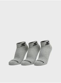 Buy 3 Pack Logo Ankle Socks in UAE