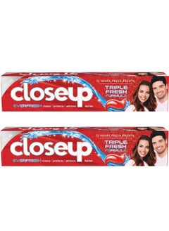 Buy Two Pieces of Triple Fresh Formula Toothpaste 2*50 ml in Saudi Arabia