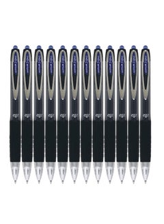 اشتري 12-Piece Signo Retractable Gel Pen 0.7mm Tip Blue Ink في الامارات