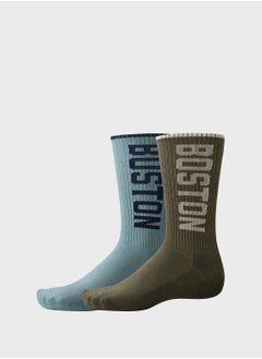 Buy 2 Pack Boston Crew Socks in Saudi Arabia