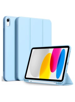 Buy Case for iPad 10th Generation with Pen Holder Protective Smart Stand 10 in Saudi Arabia