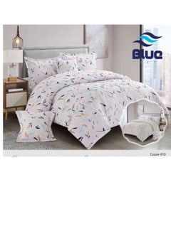 Buy Double quilt set, two-sided mattress, consisting of 6 pieces,  comforter 6 pcs , microfiber, comforter size 230 by 250 cm in Saudi Arabia