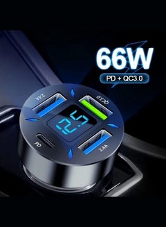 Buy 4 In 1 USB Car Charger QC3.0 PD20W in Saudi Arabia