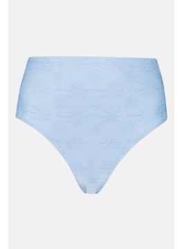 Buy Women Embroidered Bikini Bottom, Blue in UAE