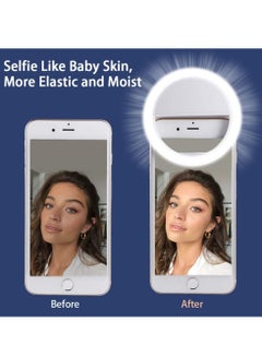 اشتري Portable Clip on Ring Selfie Light Flash with 36 Rechargeable LED for Phone Laptop iPad Photography Camera Video في الامارات