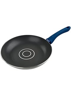 Buy Frying Pan, Non-Stick Cooking Pan with Oil Dosage System, Frypan with Non-Stick Coating, Saucepan for All Stoves incl. Induction, Dishwasher Safe, Diameter Ø 24 x 5 cm, Colours: Grey & Blue in Saudi Arabia