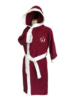 Buy Cotton children's bathrobe with a pocket for unisex, 100% Egyptian cotton, ultra-soft, highly water-absorbent, color-fast and modern, ideal for daily use, resorts and spas, size  8 in UAE