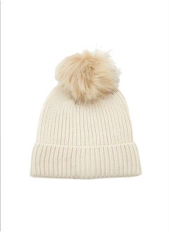 Buy Faux Fur Pom Pom Beanie in Egypt