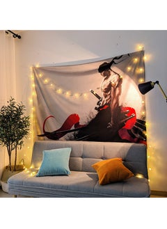 Buy Anime Room Decor Large Size Flag Wall Hanging Decor boys room decor For Bedroom Living Room 150*130cm（With Lamp） in UAE