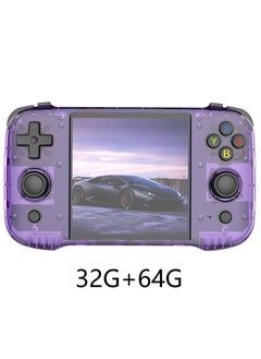 اشتري R46S Handheld  Gaming Console Linux System with 32G+64G TF Card, Preloaded with 8000+ Games,4-inch 1:1 HD720*720 Screen,FPS 60HZ 4000mAh,wifi bluetooth(Purple 64G) في الامارات