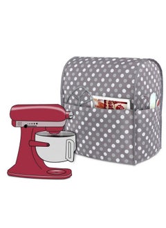 Buy Dust Cover Compatible With 68 Quart Stand Mixer Cloth Cover With Pockets For Stand Mixer And Extra Accessories (Compatible With 68 Quart Stand Mixer) Gray Dots in UAE