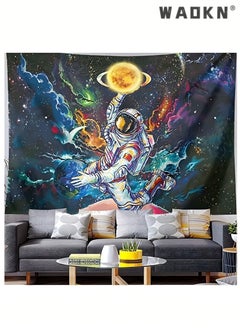 اشتري Galaxy Space Poster Astronaut Tapestry , Fantasy Universe Planets Starry Sky Tapestry Bohemian Tapestry, Wall Hanging Art Decor for Living Room Bedroom Room Decoration Tapestry(150x130CM) في السعودية