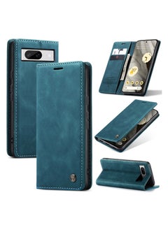 Buy CaseMe Google Pixel 8 Case Wallet, for Google Pixel 8 Wallet Case Book Folding Flip Folio Case with Magnetic Kickstand Card Slots Protective Cover - Green in Egypt