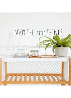 Buy Home Gallery Enjoy The Little Things Sticker wall art 55x10 cm Black in Egypt