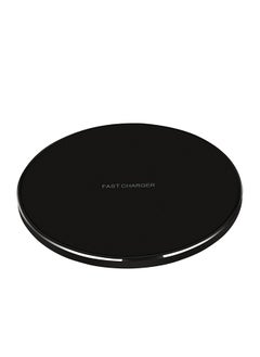 Buy 15W Wireless Fast Charging Pad with Wide Compatibility Black in Saudi Arabia