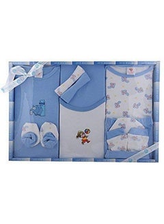 Buy New Born Baby Gift Set In Blue Color 10 Pcs in UAE