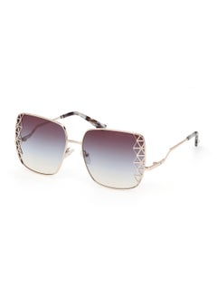 Buy Women's UV Protection Square Shape Metal Sunglasses GM082933W59 - Lens Size: 59 Mm - Gold in UAE