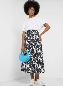 Buy Printed Fit & Flare Skirt in Saudi Arabia