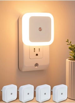 اشتري TDZDDYS Night Light, Night Lights Plug into Wall 4-Pack, Nightlight Plug in Night Light, Dusk to Dawn Night Lamp Led Night Light for Kids Bedroom, Bathroom, Hallway Warm في السعودية