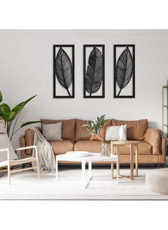 Buy Home gallery Leaf Sticker wall art - Set of 3 Each 80x30 in Egypt