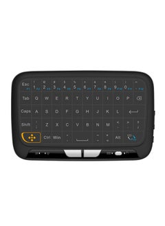 اشتري Wireless RC-Keyboard Full Touchpad Remote Control For Smart TV Black في الامارات