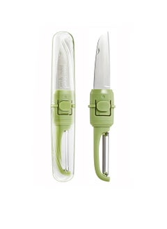 Buy 1 Piece Peeler, Multi Functional Double Headed Fruit Knife Peeler for House Hold Folding, Multi-functional 2-in-1 Portable Apple Peeler,Kitchen Supplies,Small Accessories,Cooking Accessories in UAE