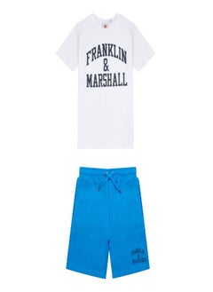 اشتري Franklin and Marshall Boys Vintage Arch T Shirt and Shorts Set في السعودية