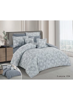 اشتري Horse Classic Comforter Set 100% Luxurious Cotton With A Floral Pattern 8 Pieces في السعودية