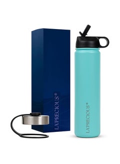 Buy LA’ PRECIOUS Stainless Steel Water Bottle 24oz - Rust Proof - Leakproof - Keeps Liquids Hot or Cold for Several Hours in UAE