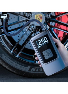 Buy Car Air Pump Portable Digital Display Air Pump Tire Electric Air Pump in Saudi Arabia