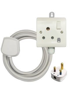 اشتري Single 15A socket extension for AC, tumbler dryer, refrigerator and other heavy-duty appliance في الامارات