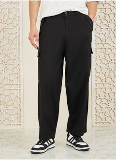 Buy Cotton Slub Oversized Cargo Pants in Saudi Arabia