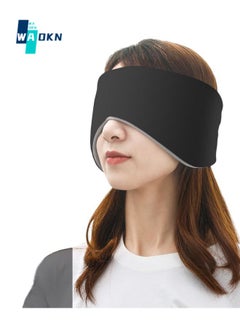 Buy All-inclusive Sleep Eye Mask, Multi-functional Warm and Cool Dual-sense Eye Mask and Ear Mask, Light-blocking and Noise-reducing Student Nap, Office and Travel Sleeping Tool (Black) in UAE