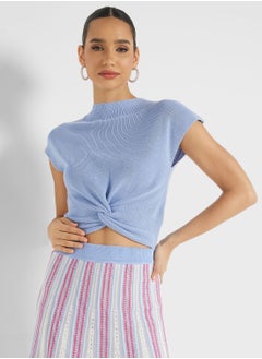 اشتري Round neck knit top في السعودية