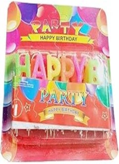 Buy Candle With Happy Birthday Design For Cake Decoration Set Of 13 Pieces - Multi Color in Egypt