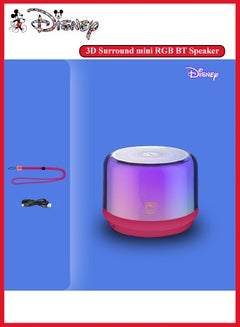 Buy Disney Lotso Bluetooth Speaker Portable Subwoofer 360 Degree Surround Sound Stereo RGB Audio Table Computer Outdoor Loudspeaker in UAE