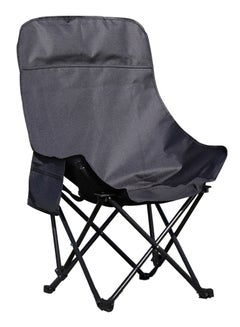 اشتري كرسي تخييم محمول قابل للطي للبالغين - كرسي خارجي صغير الحجم وخفيف الوزن وقابل للطي للتخييم والمشي لمسافات طويلة ومعدات صيد الأسماك باللون الأسود 91 × 59 × 46 سم في السعودية