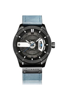 Buy Men's Calendar Business Belt Waterproof Watch in UAE