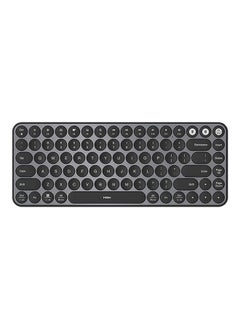 اشتري 85-Keys Wireless Dual-Mode Office Keyboard with Integrated Soft Rubber Bracket Black في السعودية