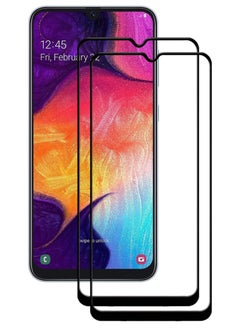 اشتري 2 Pieces Antistatic ESD Dustproof Premium Quality High Definition Tempered Glass Screen Protector Designed For Samsung Galaxy A50 في الامارات