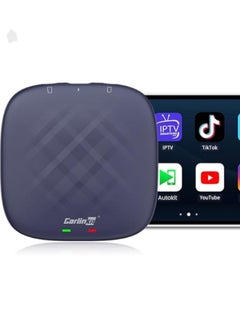 Buy Carlinnet Android 13 CarPlay Box 8GB+128GB, Ultra Series with powerful Qualcomm Octa Core, comes with Android Auto CarPlay and Google Play, only for factory wired CarPlay in Saudi Arabia