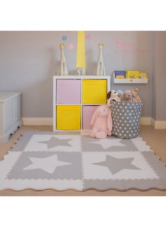 Buy Baby Play Mat Motor Skills Educational Mat Non Toxic Eva Foam 4Pcs + 16 Edges + 4 Corners in UAE