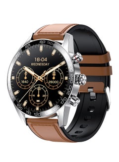 اشتري Smart Watch Elite 1 Brown Leather Strap في الامارات