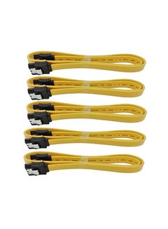 Buy SATA Cable 5 Pack 18-Inch SATA Cable III 6Gbps Compatible SATA HDD,SSD, CD Driver Etc. in Saudi Arabia