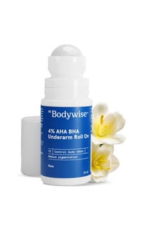 Buy Be Bodywise 4% AHA BHA Underarm Roll on | With 2% Lactic Acid, 1% Mandelic Acid, 1% Salicylic Acid | Prevents Odour, Reduces Pigmentation | For Radiant Underarms | Suitable for Sensitive Skin | 50ml in UAE