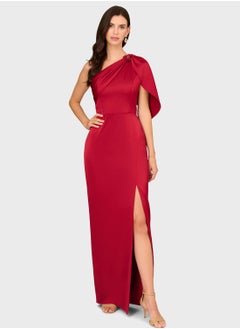 اشتري One Shoulder Side Slit Dress في الامارات