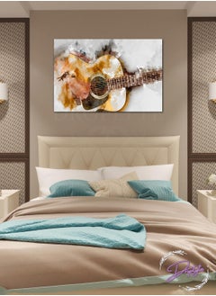 Buy Abstract Guitar 3D Painting Decorative Wall Art Wall Decor Card Board MDF Home Decor  For Drawing Room, Living Room, Bedroom, Kitchen or Office  60CM x 40CM in Saudi Arabia