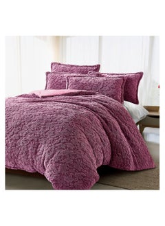 Buy quilt set Fur 2 pieces size 160 x 240 cm Model 1601 from Family Bed in Egypt